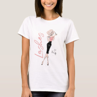 Lashmaker Mädchen mit pincette T-Shirt