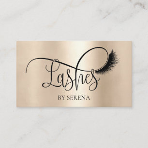 Lashs Beauty Makeup Girl Lash Gold-Folie Visitenkarte