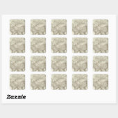 L'Asie - Asien Quadratischer Aufkleber (Blatt)