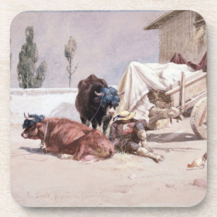 LaSiesta: Szene in den Ostpyrenäen, 1872 (mit Untersetzer