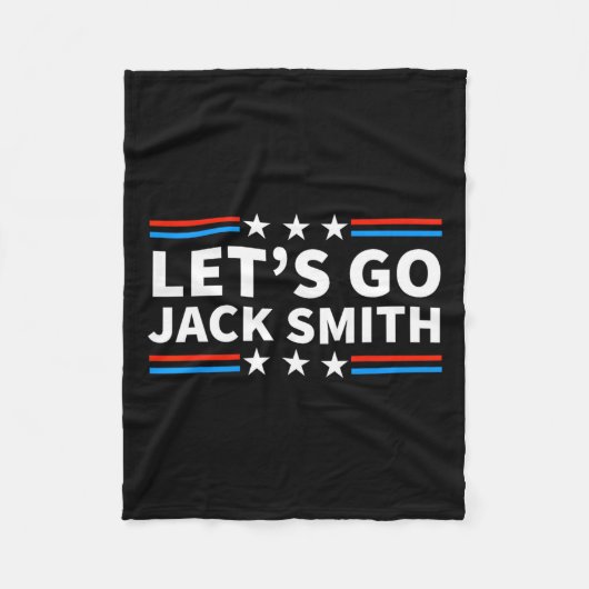 Lass39s Go Jack Smith für Präsident Fun Summer USA Fleecedecke (Vorderseite)