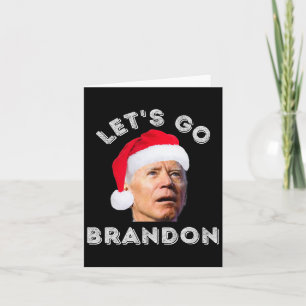 Lass#39;s Go-Brandon Anti-joe Biden Weihnachtsmann Karte
