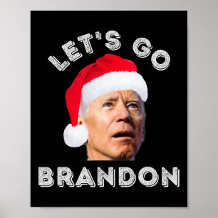 Lass#39;s Go-Brandon Anti-joe Biden Weihnachtsmann Poster