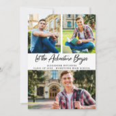 Lass Adventure Begin Foto Abschluss Ankündigung (Vorderseite)