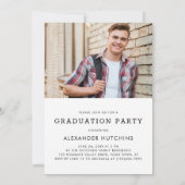 Lass Adventure Begin Foto Graduation Party Einladung (Rückseite)