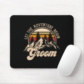 Lass Adventure Begin Groom Paare Matching Wedding Mousepad (Mit Mouse)