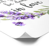 Lass alles, was du in Liebe Bible Verse machst Poster (Ecke)