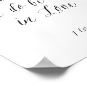 Lass alles, was du machst, in Liebe Poster (Ecke)