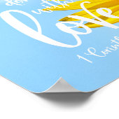 Lass alles, was du mit der Liebe Sonnenblume machs Poster (Ecke)