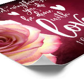 Lass alles, was du mit Liebe machst Poster (Ecke)