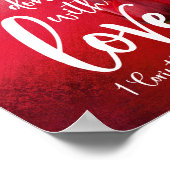 Lass alles, was du mit Liebe machst Poster (Ecke)