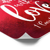 Lass alles, was du mit Liebe machst Poster (Ecke)