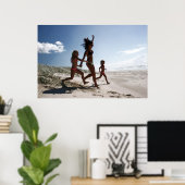 lass am Strand Poster (Heimbüro)