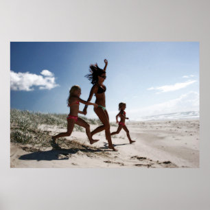 lass am Strand Poster