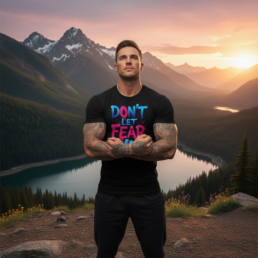Lass Angst nicht gewinnen Graffiti Tri-Blend Shirt