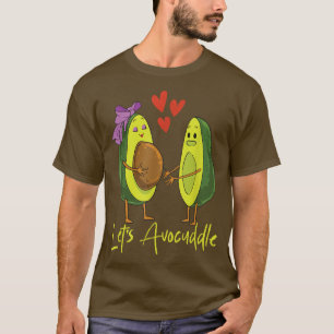 Lass Avocuddle Avocado Couple Vegan Food T-Shirt