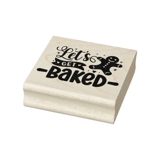 Lass Baked Gingerbread Man Gummistempel (Stempel)