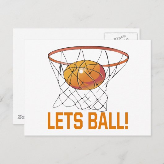 Lass Ball Postkarte (Vorne/Hinten)
