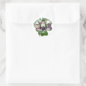Lass Barkeeper St. Patrick's Day Runder Aufkleber (Tasche)