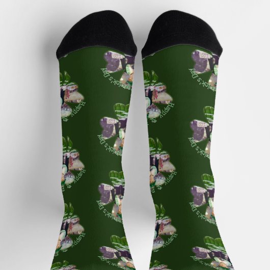Lass Bartender St. Patrick's Day Socken (Oben)