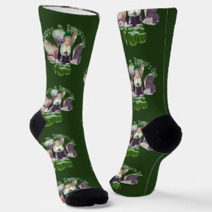 Lass Bartender St. Patrick's Day Socken