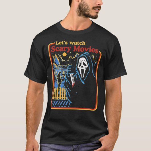 Lass Beängstigende Filme ansehen Scream Horror akt T-Shirt (Vorderseite)