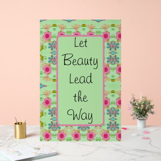 Lass Beauty Lead the Way Acrylschild (Hochzeit)