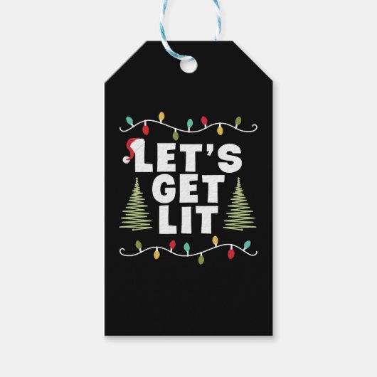 Lass bekommt Lit Christmas Geschenk Geschenkanhänger (Vorderseite)