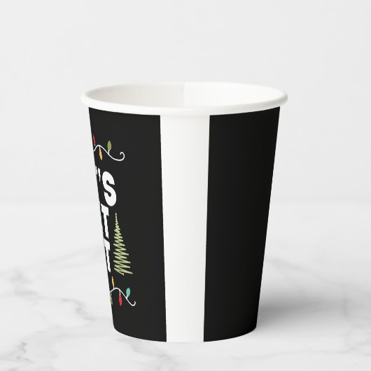 Lass bekommt Lit Christmas Geschenk Pappbecher (Links)