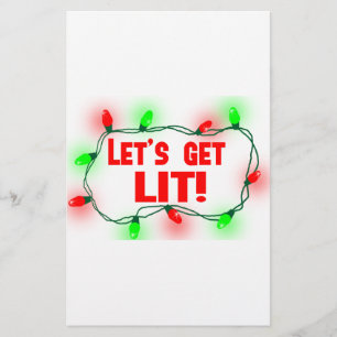 lass beleuchtet briefpapier