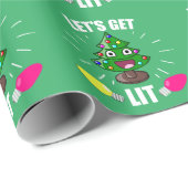 Lass beleuchtet geschenkpapier (Rolleneckpunkt)