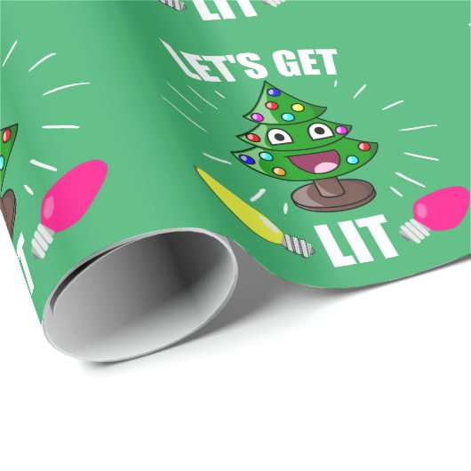 Lass beleuchtet geschenkpapier (Rolleneckpunkt)