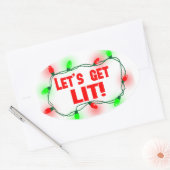 lass beleuchtet ovaler aufkleber (Umschlag)