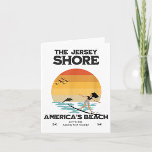 Lass bis an die Küste von New Jersey Beach USA Karte