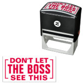 Lass BOSS NICHT, DIESEN Funny Sarcasm Spaß Joke ZU Permastempel (Beispiel)