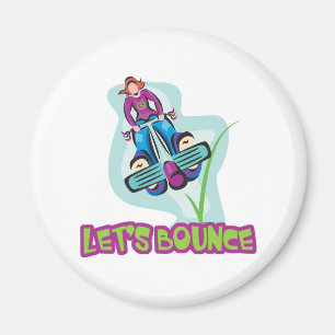 Lass Bounce Pogo Stick Magnet
