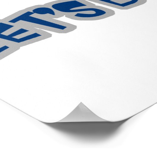 Lass Bounce Trampolin Poster (Ecke)