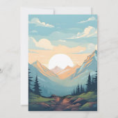 Lass Boy Tree Fun Cliff Rock Klettern 21. Geburtst Einladung (Rückseite)