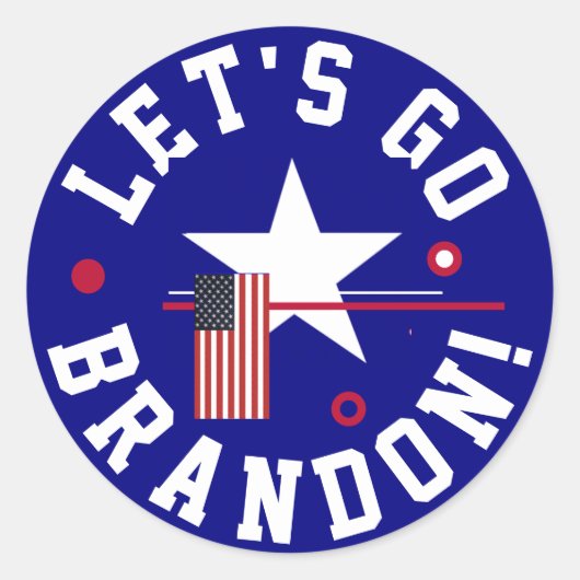 Lass Brandon Classic Round Aufkleber (Vorderseite)