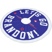 Lass Brandon Metal Ornament Polyester Weihnachtsbaumdecke (Schrägansicht)