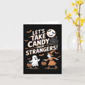 Lass Candy aus Strangers Funny Halloween 5 Karte (Gelbe Blume)