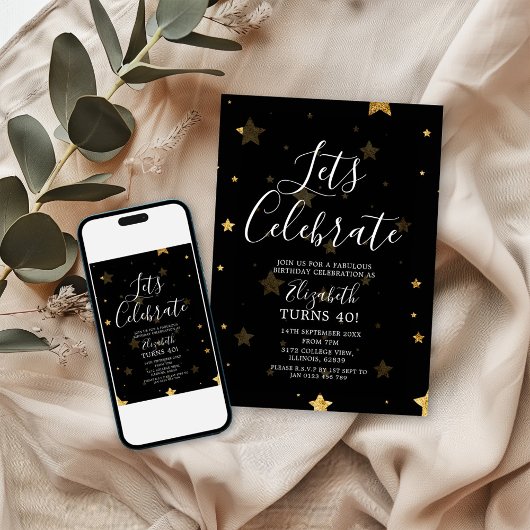 Lass Celebrate Birthday Invite Einladung