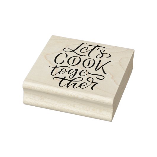 Lass Cook Together Gummistempel (Stempel)