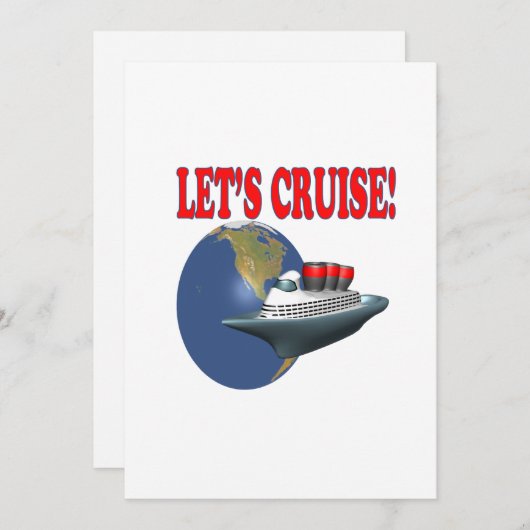 Lass Cruise 2 Einladung (Vorne/Hinten)