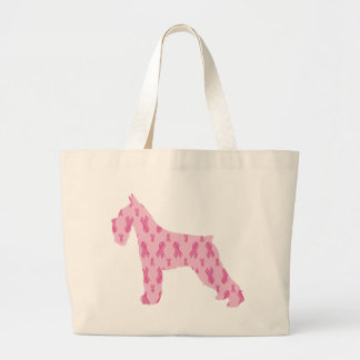 Lass Cure Cancer Ribbon Schnauzer Jumbo Stoffbeutel