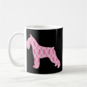 Lass Cure Cancer Ribbon Schnauzer Kaffeetasse (Links)