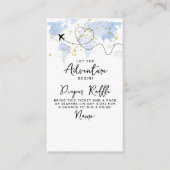 "Lass das Abenteuer an!" Reisekarte Kinderdusche Begleitkarte (Vorderseite)