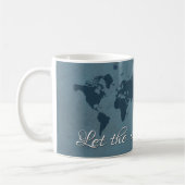 Lass das Abenteuer beginnen Kaffeetasse (Links)