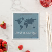 Lass das Abenteuer beginnen Serviette (Beispiel)