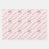 Lass das Abenteuer beginnt Chic Rosa Retro Van Tra Geschenkpapier Set (Vorderseite 2)